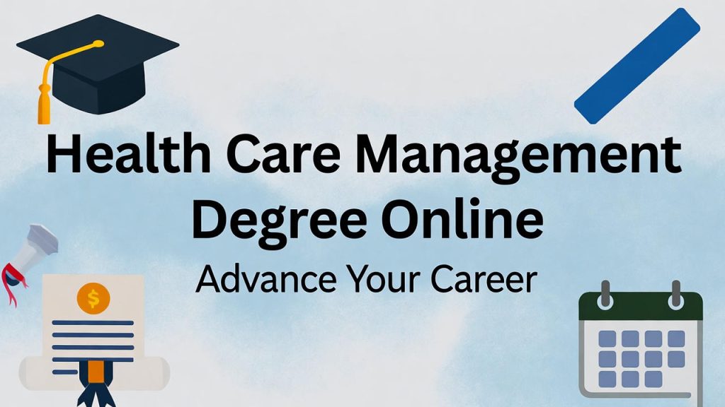 Health Care Management Degree Online Advance Your Career